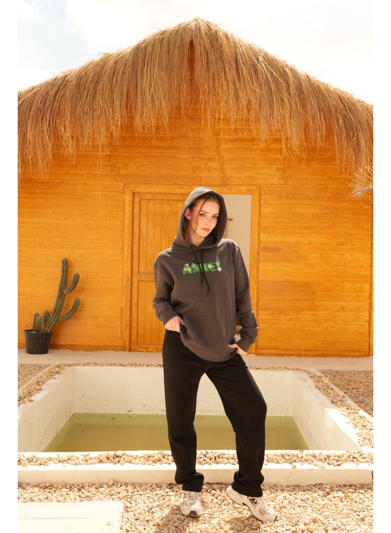 AMICI Oversize hoodie Charcoal - Image 5